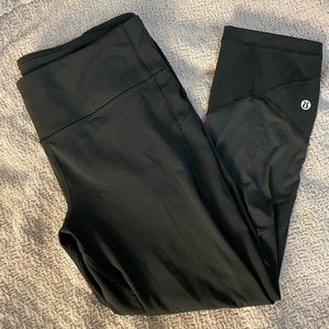 Lululemon Cropped Leggings Sz 10 GUC
